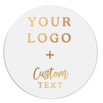 Round Clear Custom Logo + Text Sticker for Branding & Product Labeling - XOXOKristen
