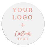 Round Clear Custom Logo + Text Sticker for Branding & Product Labeling - XOXOKristen