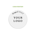 Round Clear Custom Logo + Text Sticker for Branding & Product Labeling - XOXOKristen