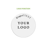 Round Clear Custom Logo + Text Sticker for Branding & Product Labeling - XOXOKristen