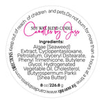 Round Cosmetic Ingredients Labeling Sticker - XOXOKristen
