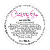 Round Cosmetic Ingredients Labeling Sticker - XOXOKristen