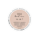 Round Cosmetic Sticker for Product Labeling - XOXOKristen
