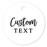 Round Gold Foiled Business Tag with Custom Text - XOXOKristen