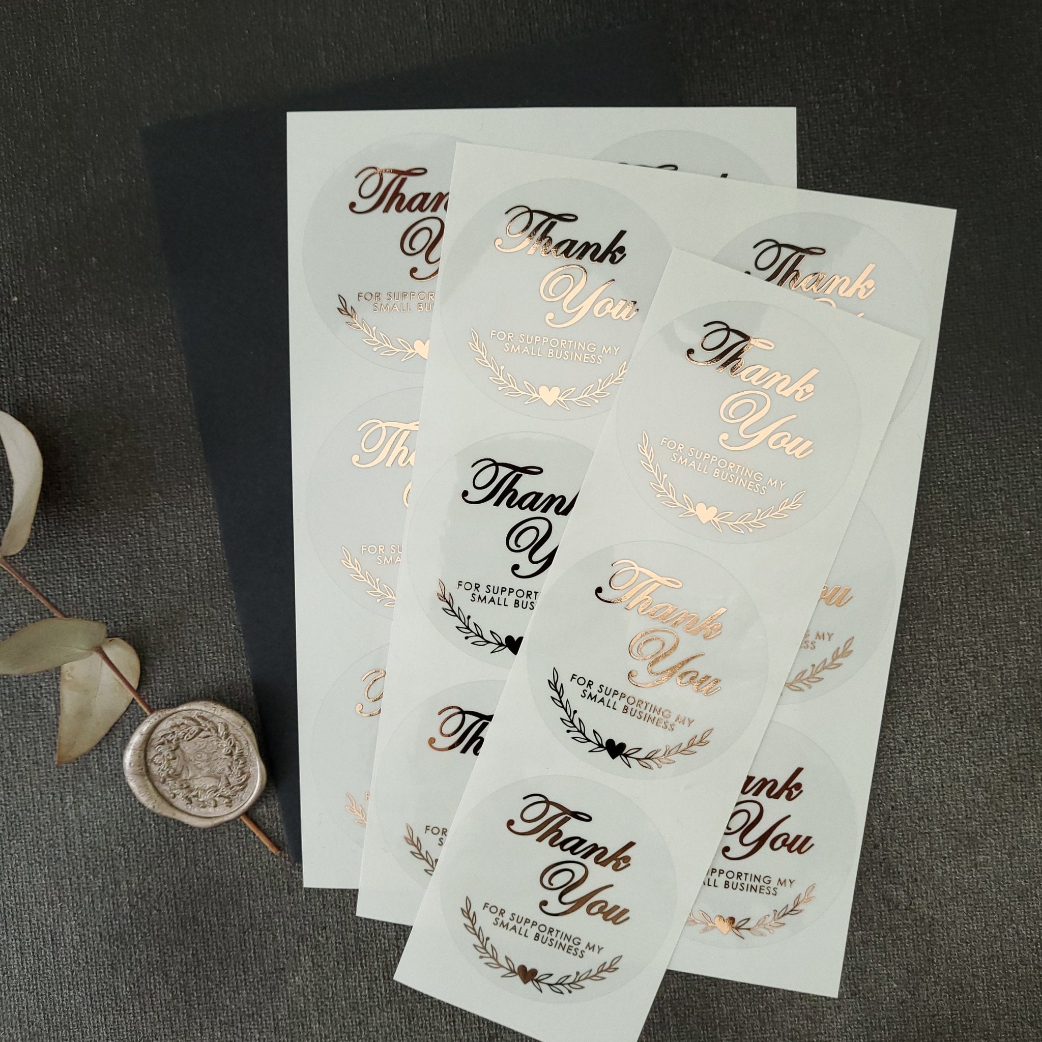 Round Thank you for Supporting my Small Business Sticker - XOXOKristen