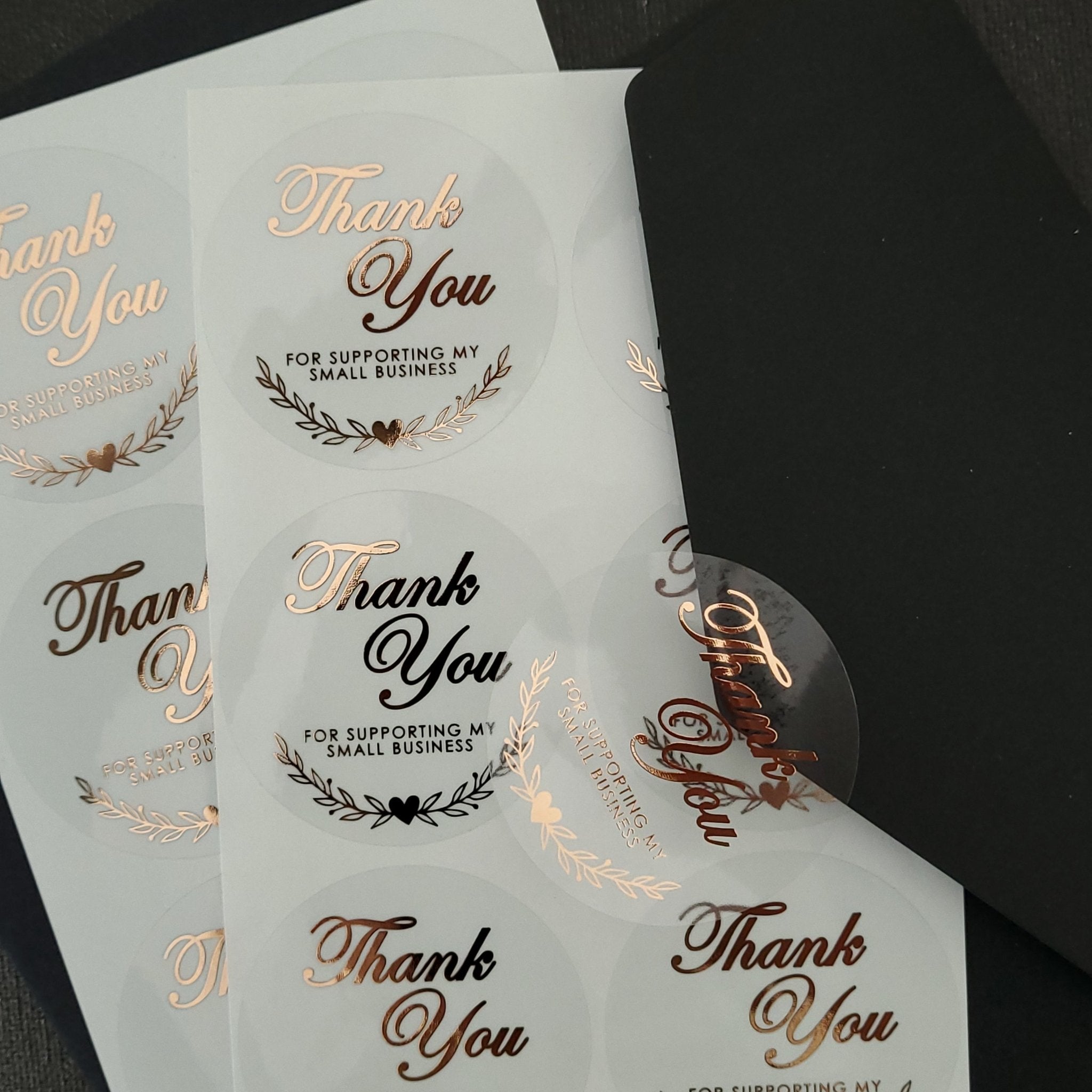 Round Thank you for Supporting my Small Business Sticker - XOXOKristen