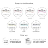 Round White Candle Labeling Sticker - XOXOKristen