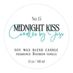 Round White Candle Labeling Sticker - XOXOKristen