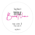 Round White Candle Labeling Sticker - XOXOKristen