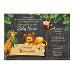 Safari Baby Shower Invitations - Set of 4 and Up - XOXOKristen