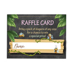Safari Baby Shower Raffle Cards Set of 4 - XOXOKristen