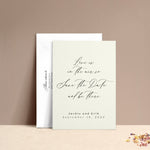 Save the Date Cards with Elegant Calligraphy Font - XOXOKristen