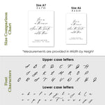Save the Date Cards with Elegant Calligraphy Font - XOXOKristen