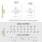 Save the Date Cards with Elegant Calligraphy Font - XOXOKristen
