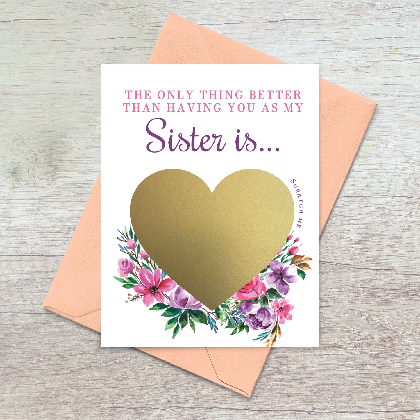 Scratch - off Maid of Honor Proposal Card for Sister - XOXOKristen
