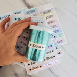 Set of 16 Holographic Name Labels - XOXOKristen