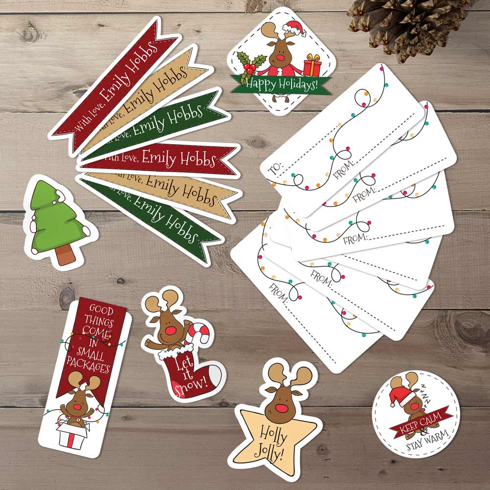 Set of 18 Christmas Stickers - XOXOKristen
