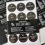 Set of Spice Jar Labels - XOXOKristen