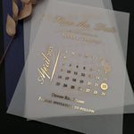 Simple Foiled Calendar Save the Date - XOXOKristen