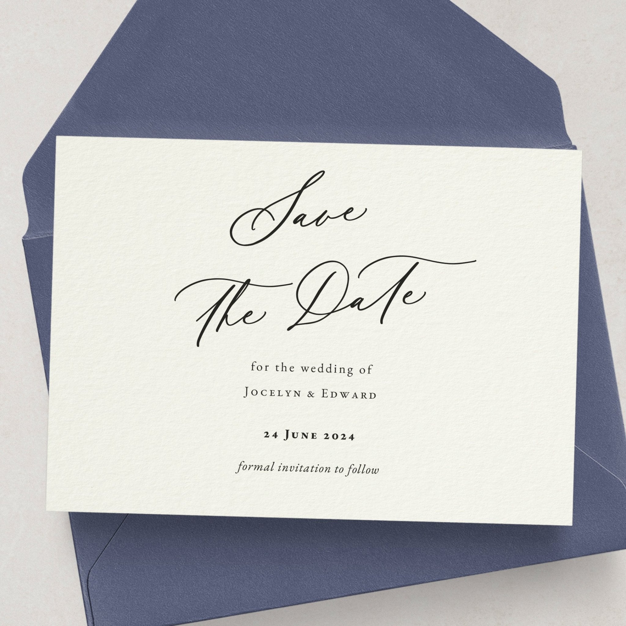 Simple Save our Date Cards - XOXOKristen