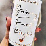 Soft Velvet Valentine's Day Wine Label with Gold Lettering - XOXOKristen