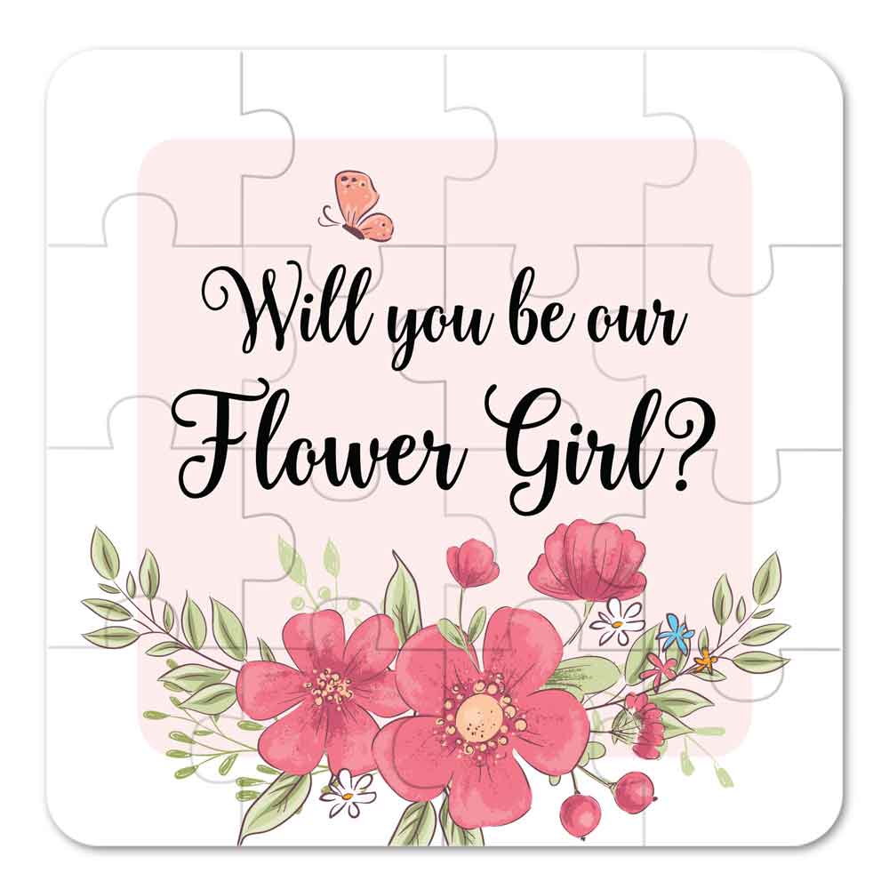 Spring Butterfly Will you be our Flower Girl Puzzle - XOXOKristen