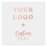 Square Clear Custom Logo + Text Sticker for Branding & Product Labeling - XOXOKristen