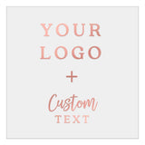 Square Clear Custom Logo + Text Sticker for Branding & Product Labeling - XOXOKristen