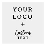 Square Clear Custom Logo + Text Sticker for Branding & Product Labeling - XOXOKristen