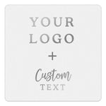 Square Clear Custom Logo + Text Sticker for Branding & Product Labeling - XOXOKristen
