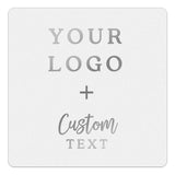 Square Clear Custom Logo + Text Sticker for Branding & Product Labeling - XOXOKristen