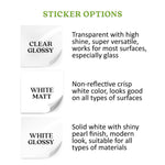 Square Clear Custom Logo + Text Sticker for Branding & Product Labeling - XOXOKristen