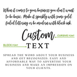 Square Clear Foiled Label with Custom Text - XOXOKristen