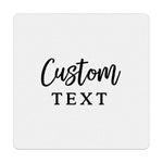 Square Clear Foiled Label with Custom Text - XOXOKristen