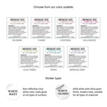 Square Cosmetic Ingredients Labeling Sticker - XOXOKristen