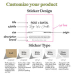 Square Custom Candle Label - XOXOKristen