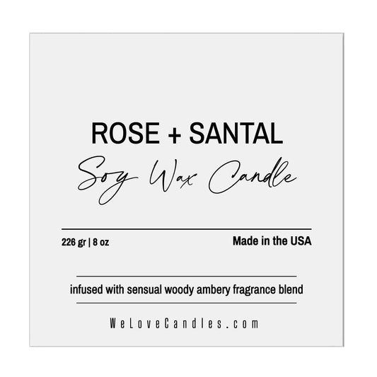 Square Custom Candle Label - XOXOKristen