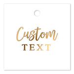 Square Hang Tag with Custom Text - XOXOKristen