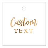 Square Hang Tag with Custom Text - XOXOKristen