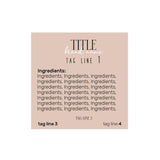 Square Ingredients Sticker for Product Labeling - XOXOKristen