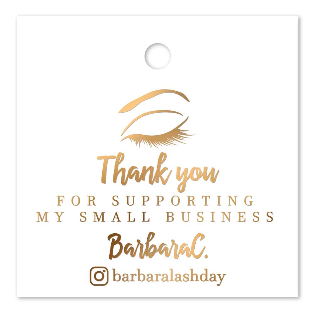 Square Thank you for Supporting my Small Business Tag - XOXOKristen
