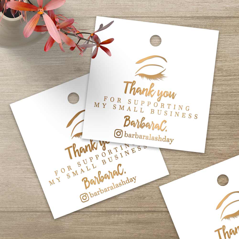 Square Thank you for Supporting my Small Business Tag - XOXOKristen