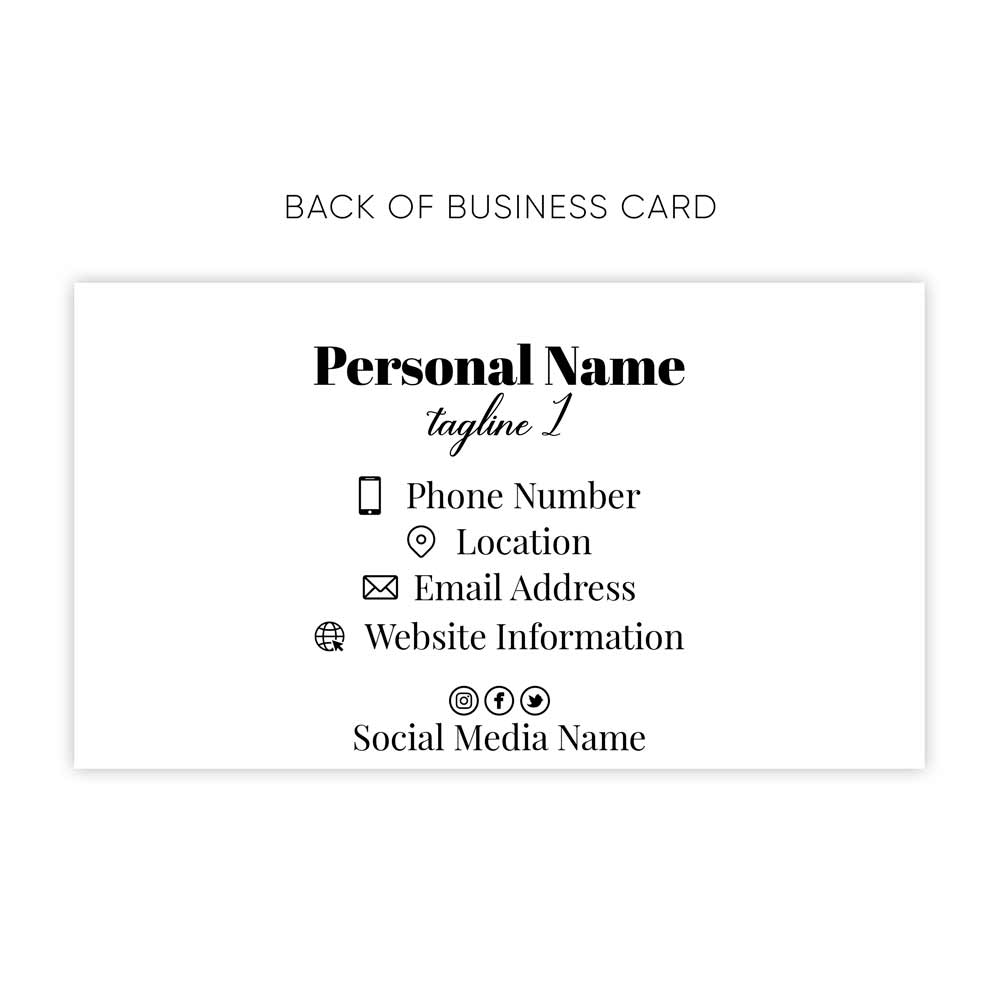 Stylish & Modern Foiled Business Card - XOXOKristen