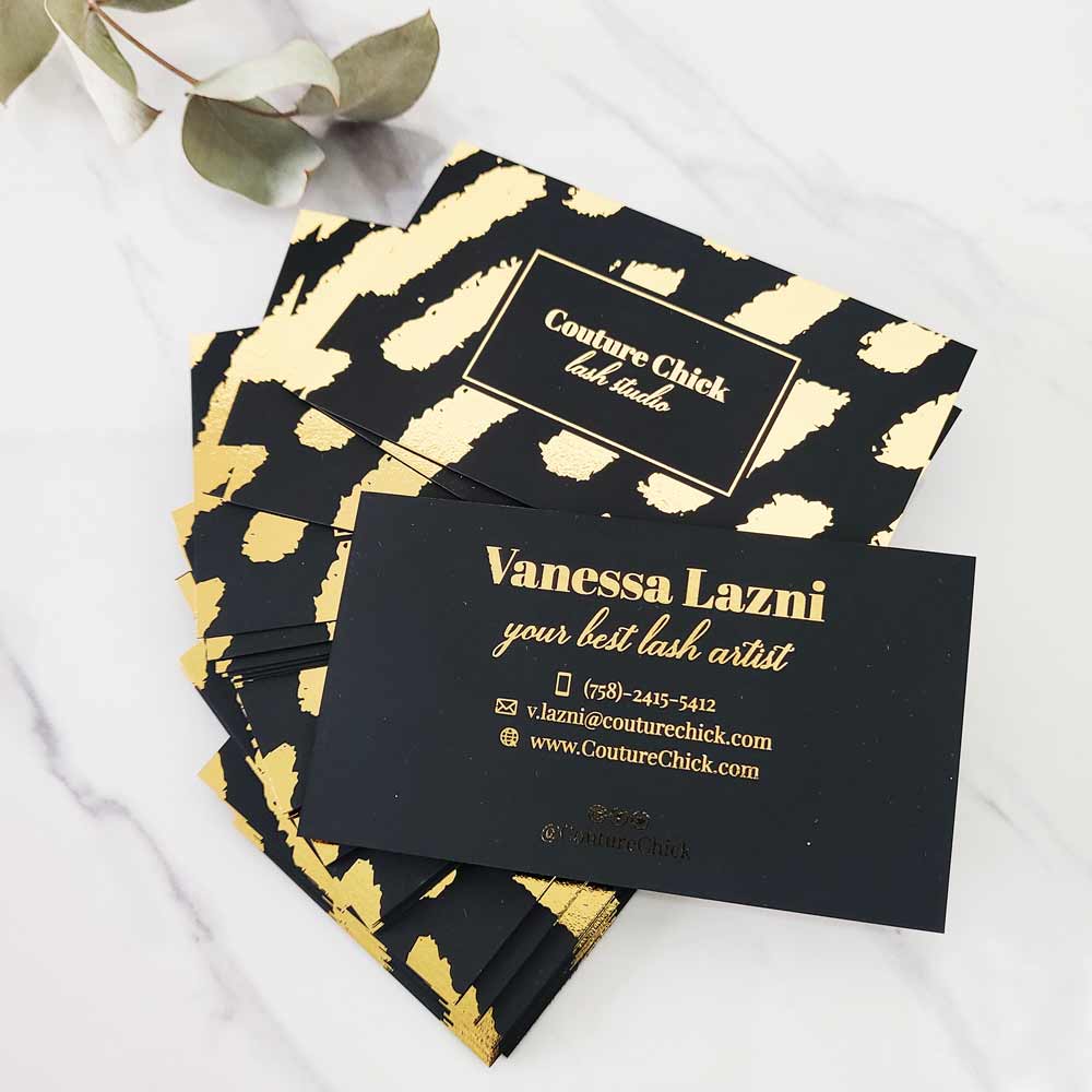 Stylish & Modern Foiled Business Card - XOXOKristen
