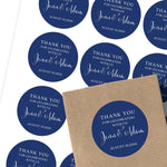 Stylish Thank you for Celebrating with us Favor Stickers - XOXOKristen