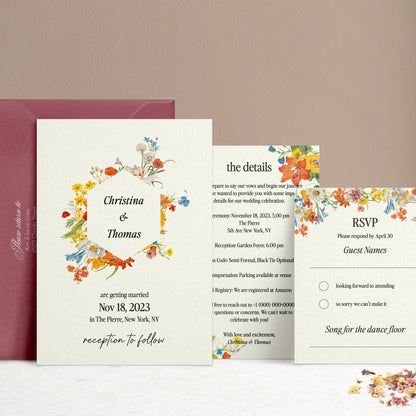 Summer Wedding Invitation Suite - XOXOKristen