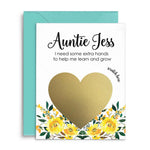 Sunflower Will you be my Godmother Card - XOXOKristen