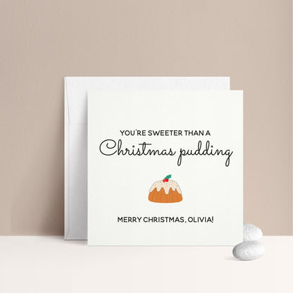Sweeter Than a Christmas Pudding Card - XOXOKristen