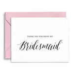 Thank you for being my Bridesmaid Card - XOXOKristen