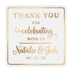 Thank You For Celebrating With Us Wedding Sticker - XOXOKristen
